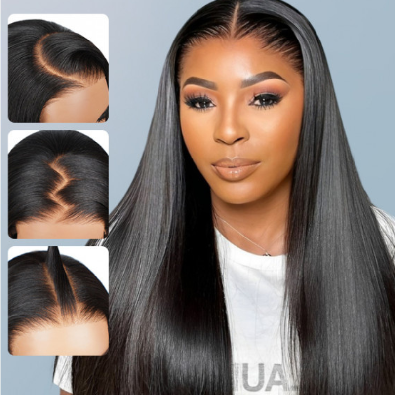 VIYA Full Size™ 13x4 HD Lace Frontal All Pre Styled Straight Natural Black Wig