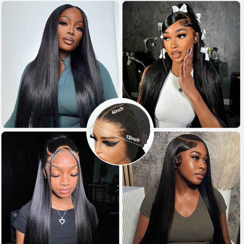 VIYA Full Size™ 13x4 HD Lace Frontal All Pre Styled Straight Natural Black Wig