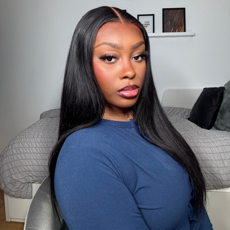 VIYA Full Size™ 13x4 HD Lace Frontal All Pre Styled Straight Natural Black Wig