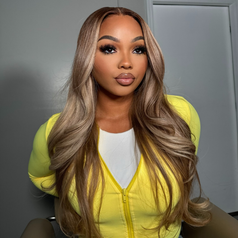 VIYA Full Size™ 13x6 HD Lace Frontal Straight Hairstyles Three Balayage Highlight All Pre Styled Wig