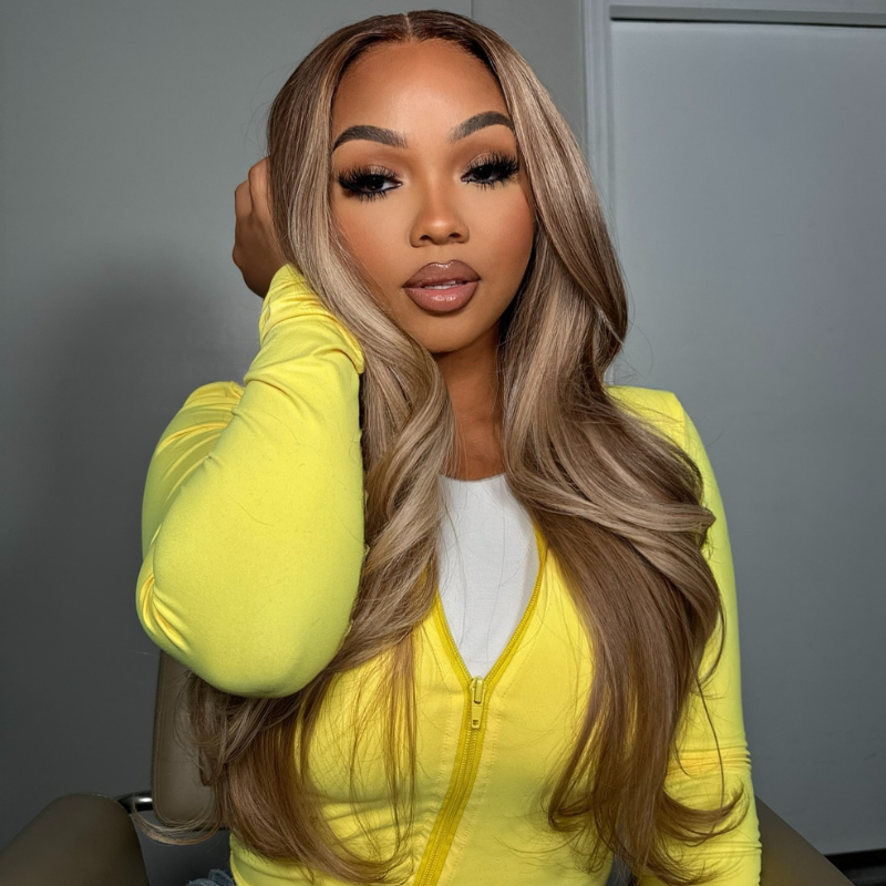 VIYA Full Size™ 13x6 HD Lace Frontal Straight Hairstyles Three Balayage Highlight All Pre Styled Wig