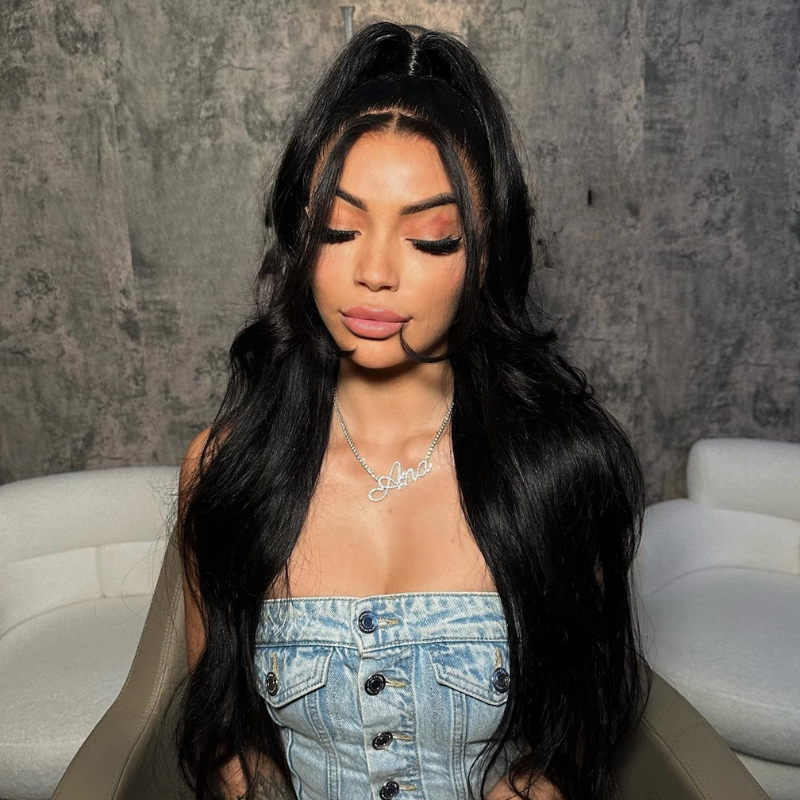VIYA 13x6 HD Lace Frontal Pre Bleached Knots Straigh 100% Human Hair Wig