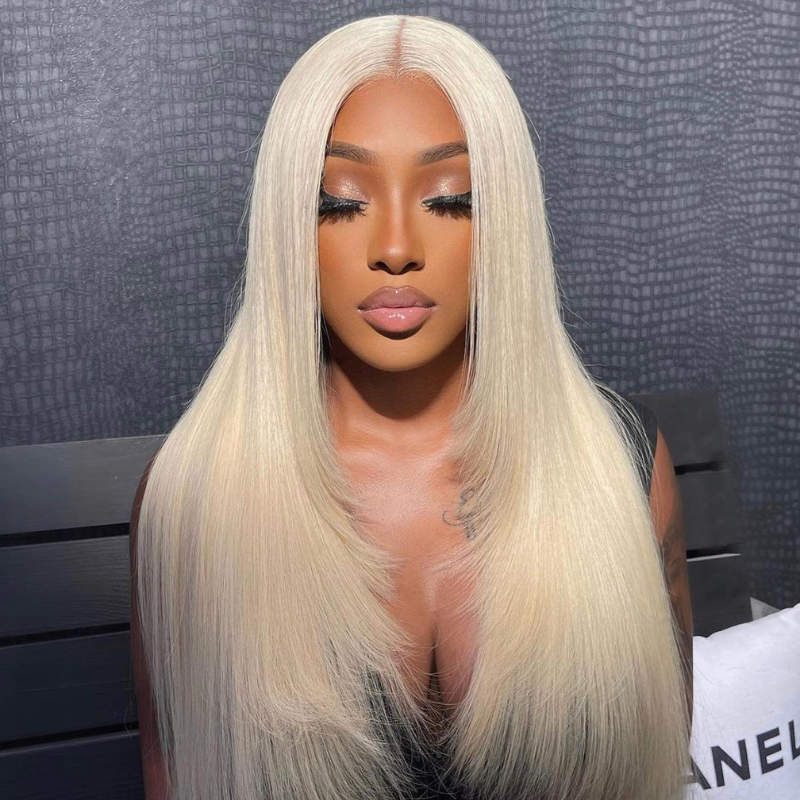 VIYA 5x5 HD Lace Closure 613 Blonde Loose Body Wave & Straight Pre Bleached Knots Human Hair Wigs