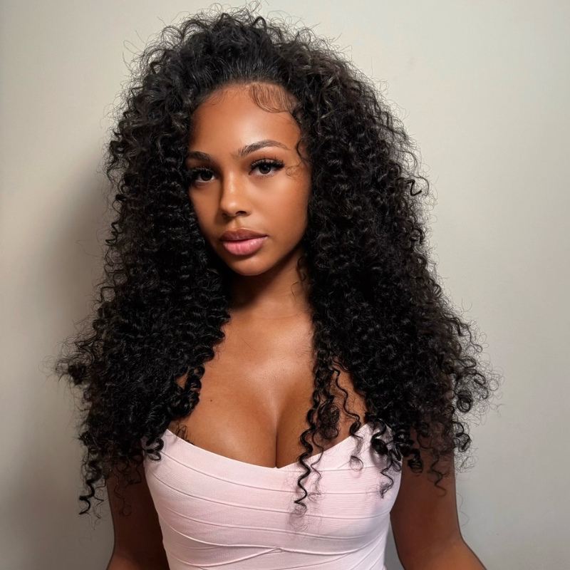 VIYA Full Size™ Spiral Deep Wave 13x6 HD Lace Frontal Human Hair All Pre Styled Wig