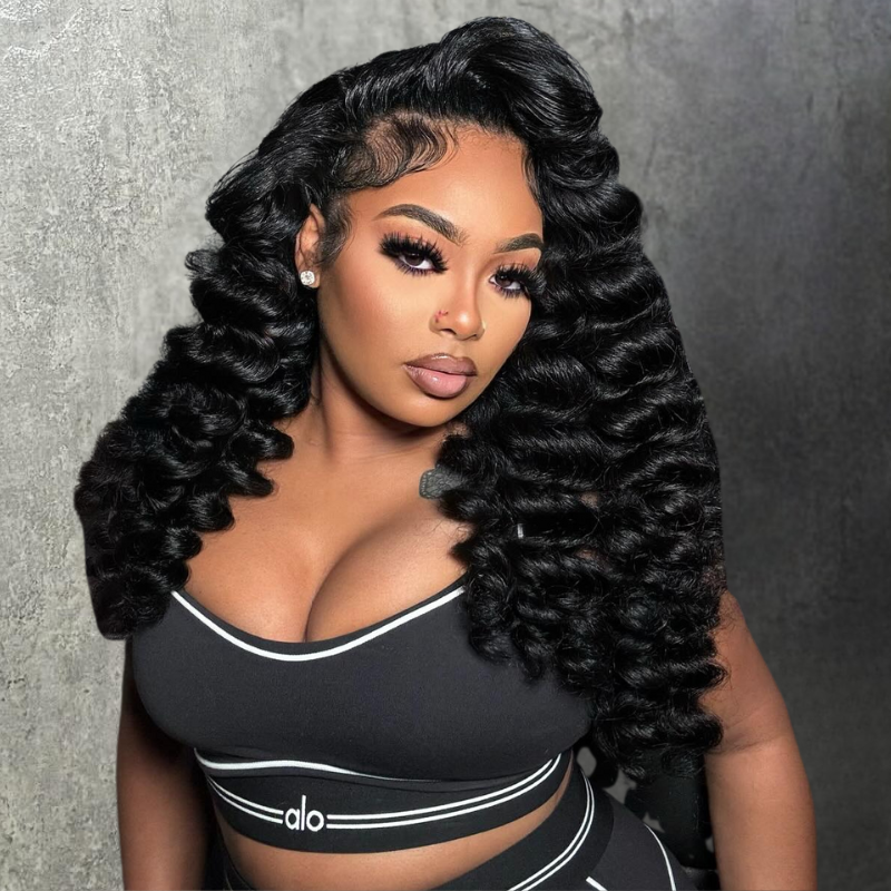 VIYA 13x4 HD Lace Frontal Loose Deep Wave Full Size™ Human Hair All Pre Styled Wig