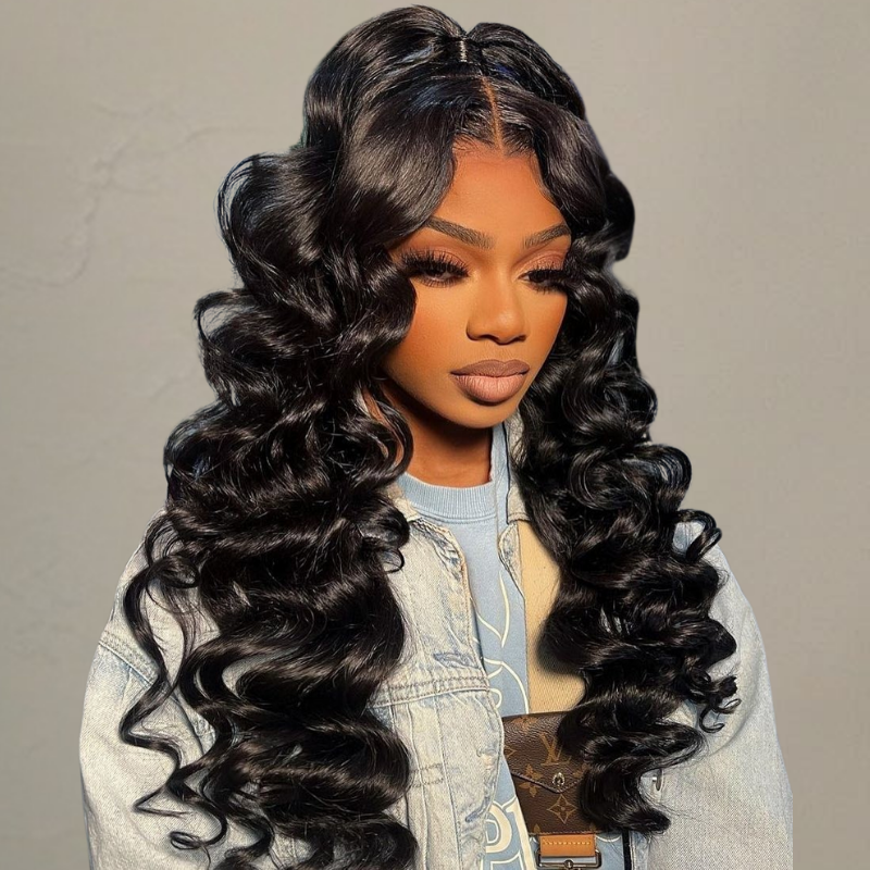 VIYA 13x4 HD Lace Frontal Loose Deep Wave Full Size™ Human Hair All Pre Styled Wig