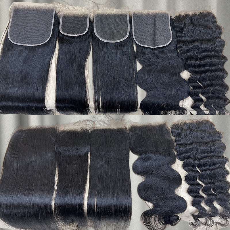 VIYA HAIR 9 PCS 18-30 Inch Bundles With 3 PCS 5x5 HD Lace Closure Wholesale Package Deal