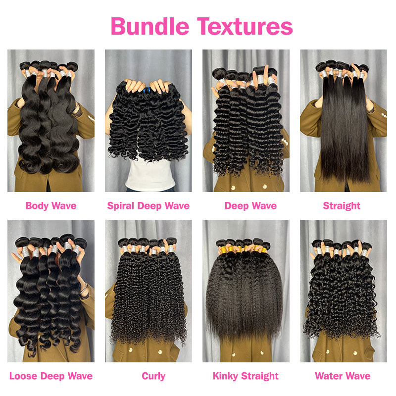 VIYA 9 PCS 12-24 Inch Bundles With 3 PCS 4x4 HD Lace Closure Wholesale Package Deal