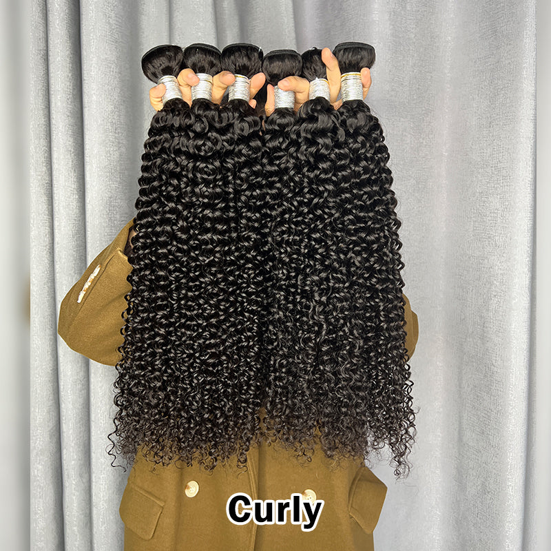 VIYA 9 PCS 12-24 Inch Bundles With 3 PCS 4x4 HD Lace Closure Wholesale Package Deal