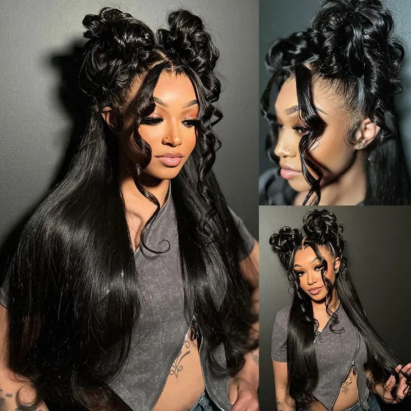 VIYA 360 HD Lace Invisi Drawstring Wear Go Pre-Bleached Pre Cut Lace Glueless Loose Body Wave Wig