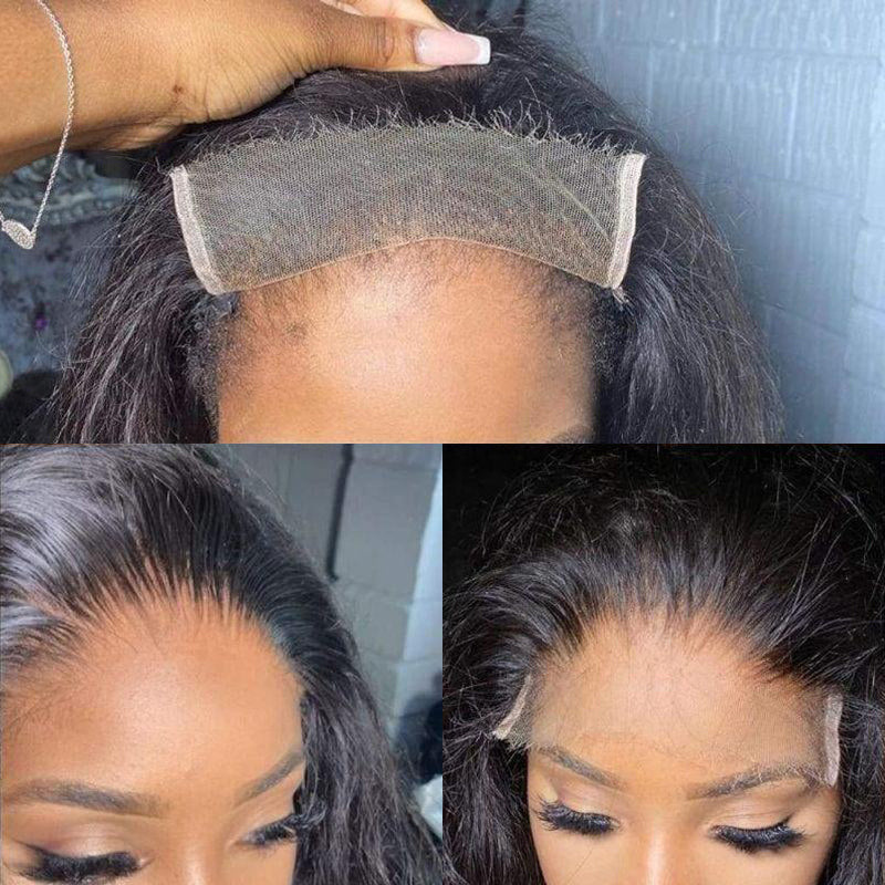 VIYA 6x6 HD Lace Straight/Loose Body Wave Closure Natural Black Human Hair Pre Bleached Knots Wigs
