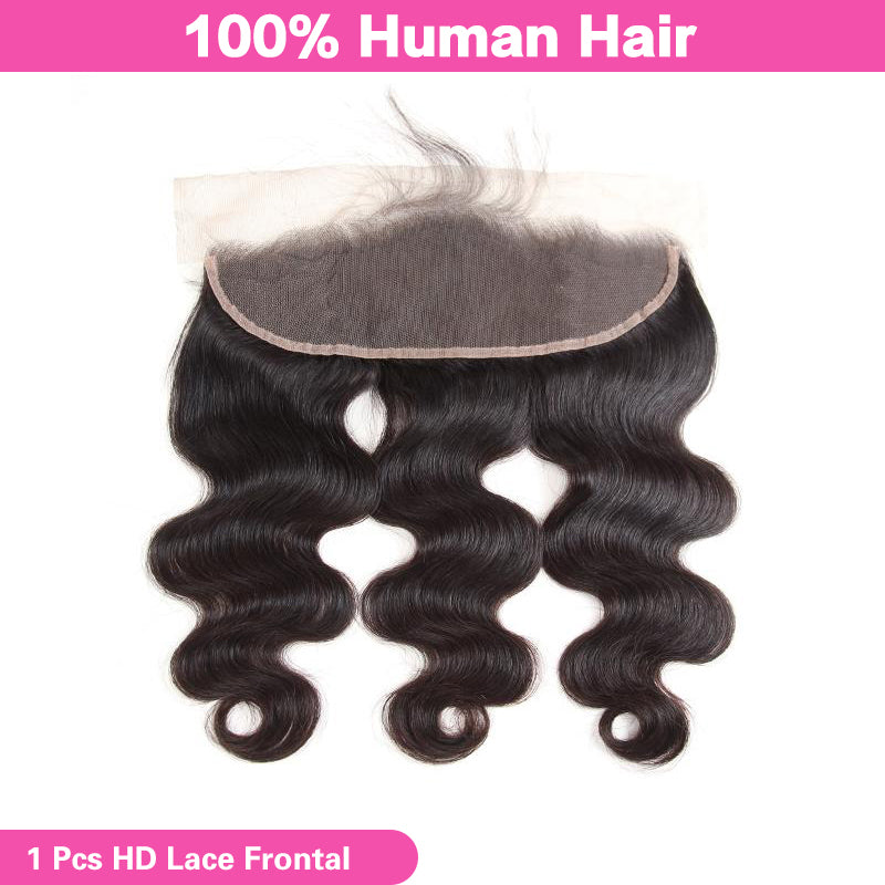 VIYA Body Wave Hair 1 Pcs HD Lace Frontal Free Part Human Hair