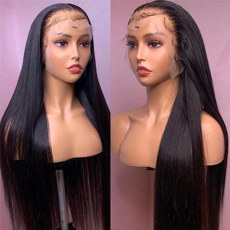 VIYA 13x4 HD Full Lace Frontal Pre Bleached Knots Straight 250% Density Human Hair Wigs