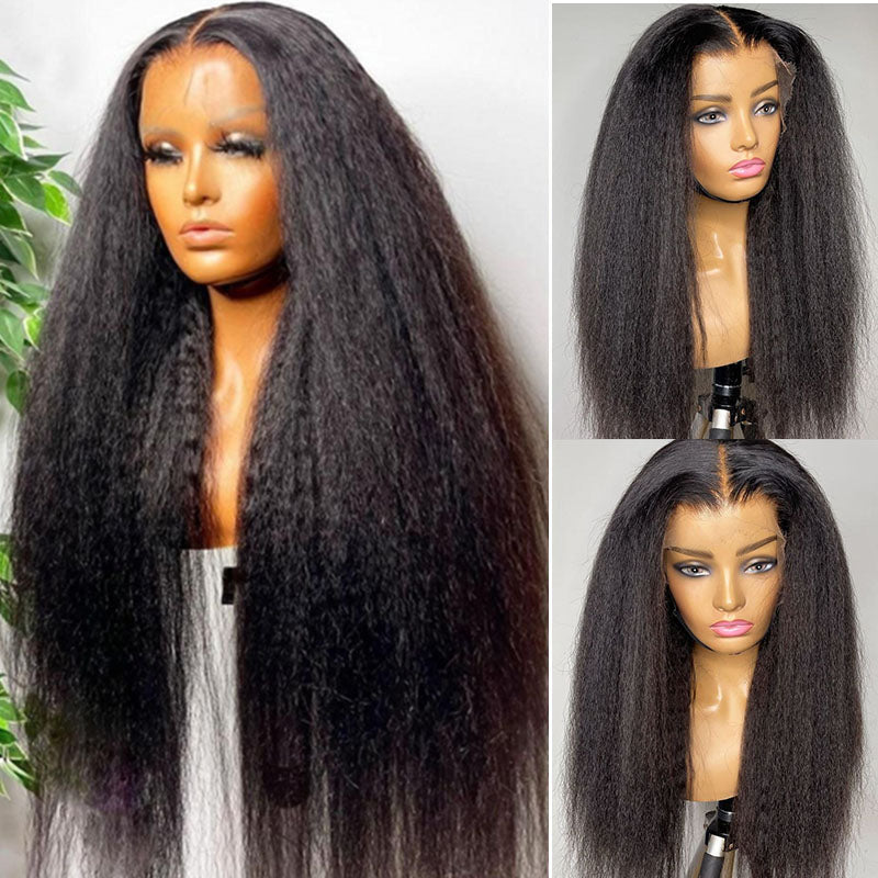 VIYA 13x4 HD Skin Melt Full Lace Frontal Kinky Straight Wig | Viya Hair
