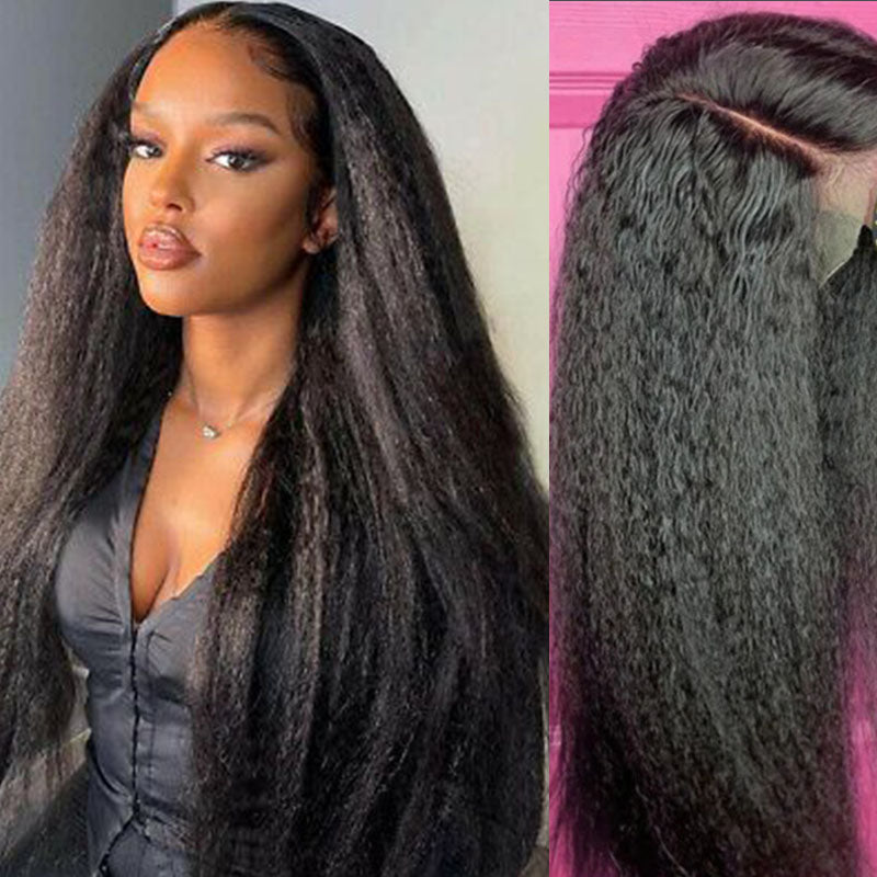 VIYA 5x5 HD Skin Melt Full Lace Closure Kinky Straight Wig | Viya Hair