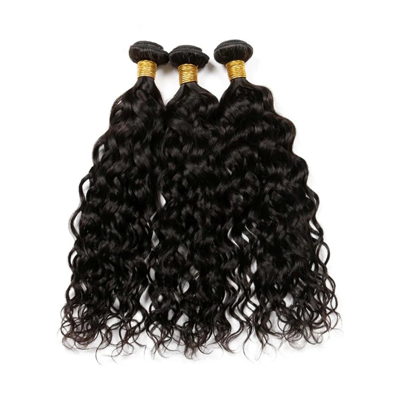 VIYA Water Wave 4 Bundles Human Hair Natural Black