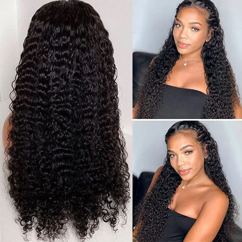 VIYA 13x4 Curly Bob Full HD Lace Frontal Pre Bleached Knots Human Hair Wig Beginner-Friendly