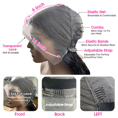 VIYA 3 PCS 13x6 Transparent Lace Frontal All Pre Styled Natural Black Wig Wholesale Package Deal