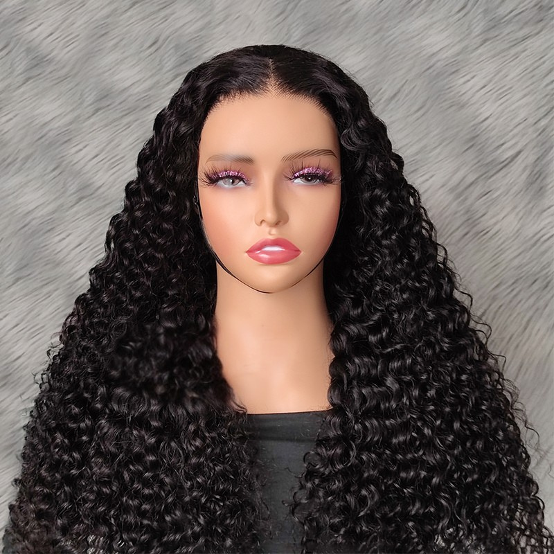 VIYA Full Size™ Glueless 5x5 HD Lace Water Wave Wig Natural Black All Pre Styled Wig