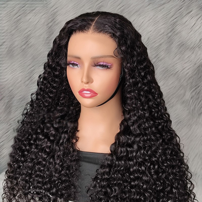 VIYA Full Size™ Glueless 5x5 HD Lace Water Wave Wig Natural Black All Pre Styled Wig