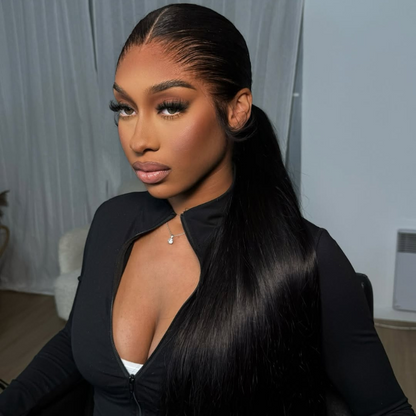 VIYA 13x6 HD Lace Frontal Pre Bleached Knots Straigh 100% Human Hair Wig