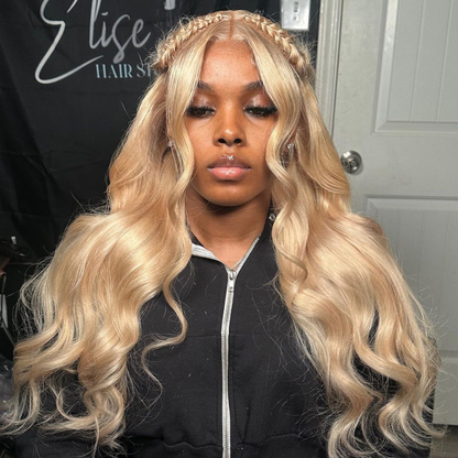 VIYA 5x5 HD Lace Closure 613 Blonde Loose Body Wave &amp; Straight Pre Bleached Knots Human Hair Wigs