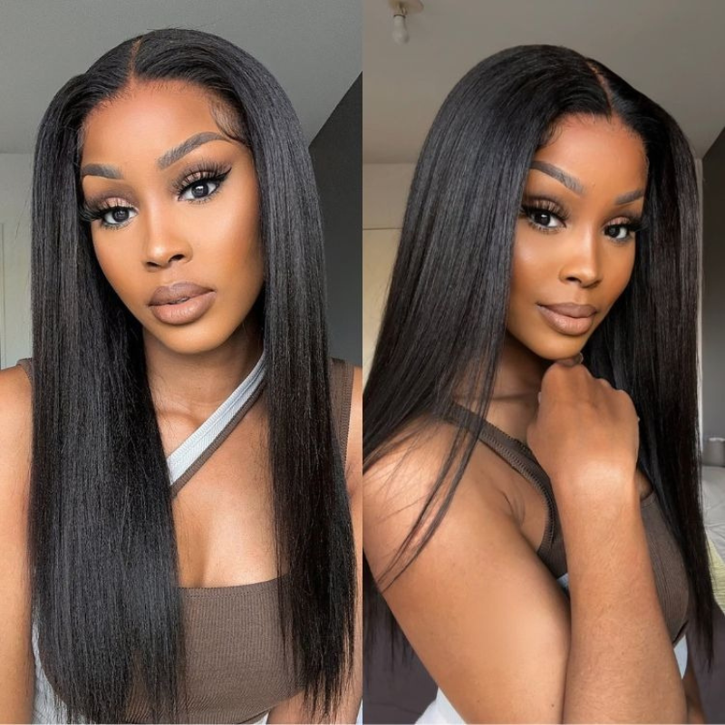 VIYA Full Size™ Kinky Straight 13x6 HD Lace Frontal All Pre Styled Wig