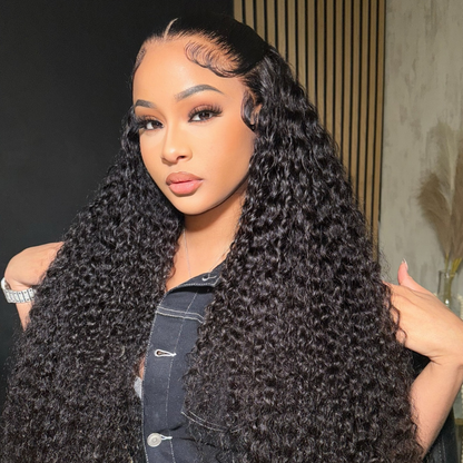VIYA Full Size™ 13x4 HD Lace Frontal All Pre Styled Curly Natural Black Wig