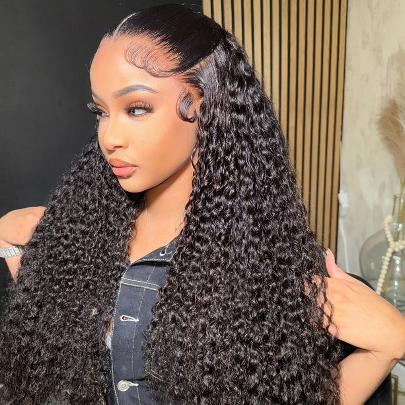 VIYA Full Size™ 13x4 HD Lace Frontal All Pre Styled Curly Natural Black Wig