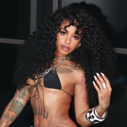 VIYA Full Size™ Glueless 5x5 HD Lace Spiral Deep Wave Wig Natural Black All Pre Styled Wig