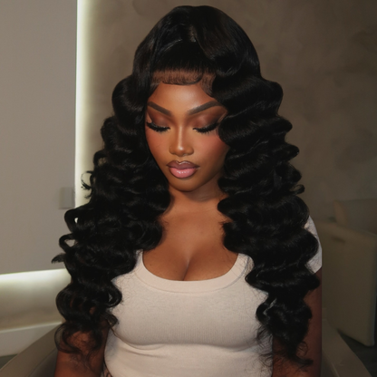 VIYA 13x4 HD Lace Frontal  Loose Deep Wave Full Size™ Human Hair All Pre Styled Wig