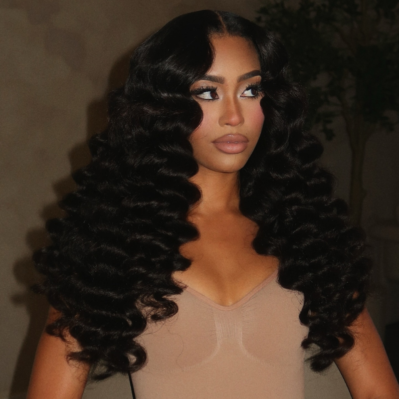 VIYA 13x4 HD Lace Frontal  Loose Deep Wave Full Size™ Human Hair All Pre Styled Wig