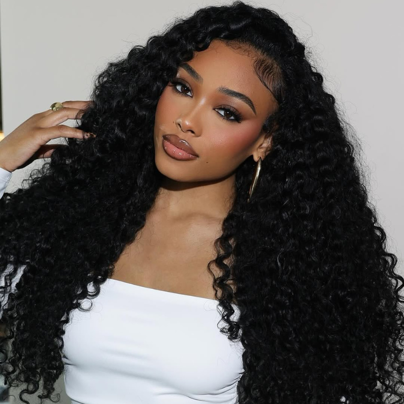 VIYA Full Size™ Spiral Deep Wave 13x4 HD Lace Frontal Human Hair All Pre Styled Wig
