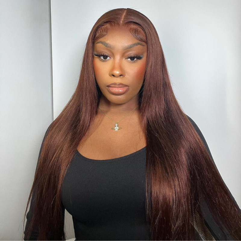 VIYA Full Size™ 5x5 HD Lace Body Wave Dark Chocolate Brown All Pre Styled Wig