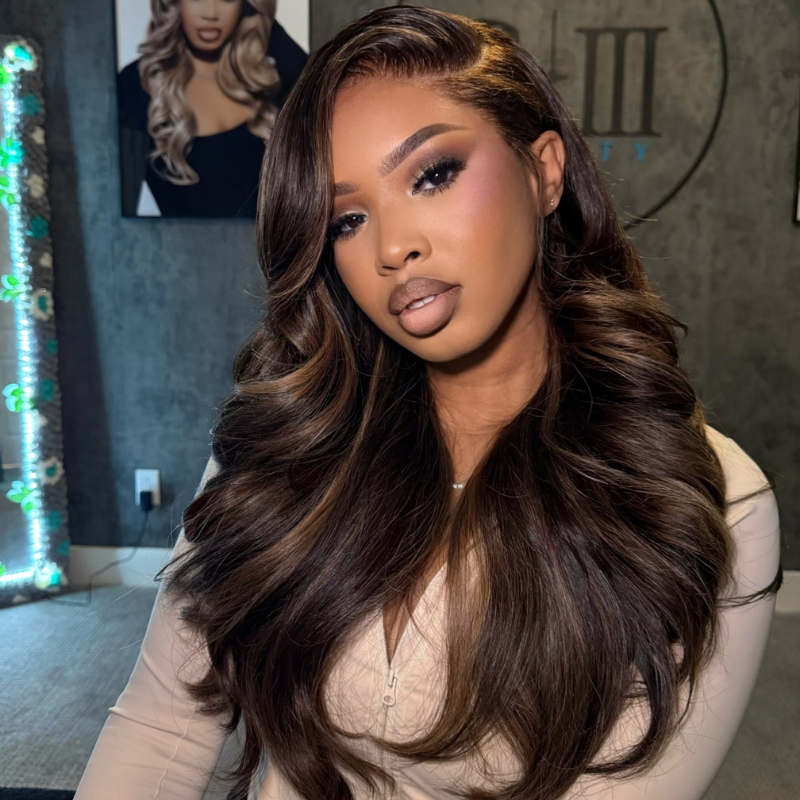 VIYA Full Size™ 13x6 HD Lace Frontal Hairstyles Eight Balayage Highlight All Pre Styled Wig