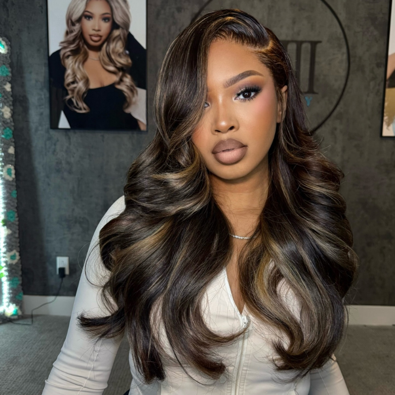 VIYA Full Size™ 13x6 HD Lace Frontal Hairstyles Eight Balayage Highlight All Pre Styled Wig