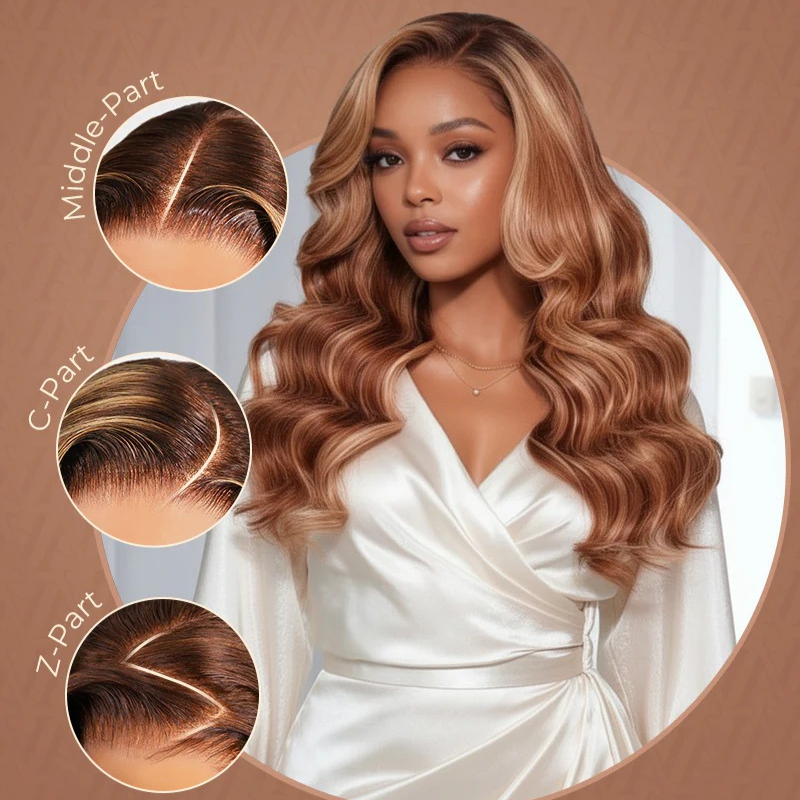 VIYA Full Size™ 13x6 HD Lace Frontal Hairstyles Nine Balayage Highlight All Pre Styled Wig