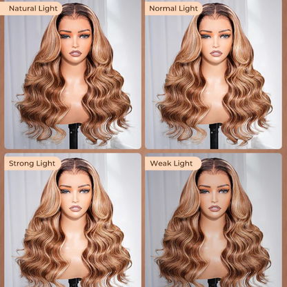VIYA Full Size™ 13x6 HD Lace Frontal Hairstyles Nine Balayage Highlight All Pre Styled Wig