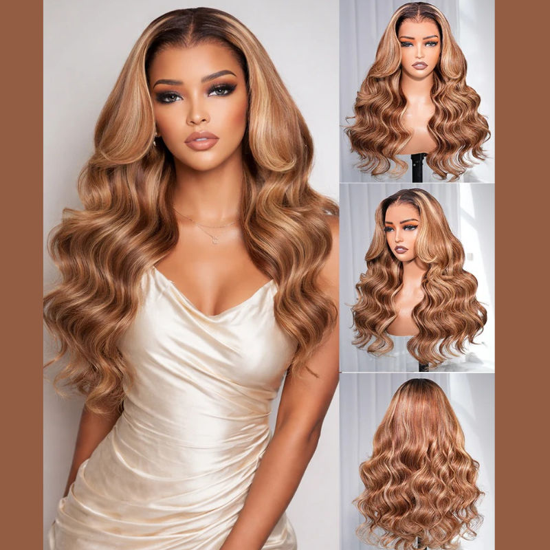 VIYA Full Size™ 13x6 HD Lace Frontal Hairstyles Nine Balayage Highlight All Pre Styled Wig