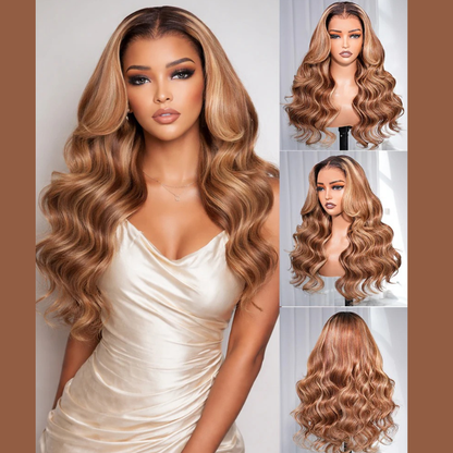 VIYA Full Size™ 13x6 HD Lace Frontal Hairstyles Nine Balayage Highlight All Pre Styled Wig
