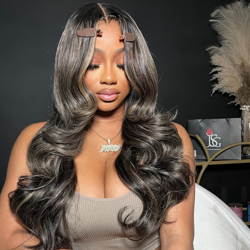 VIYA Full Size™ 5x5 HD Lace Frontal Balayage Highlight Loose Body Wave All Pre Styled Wig