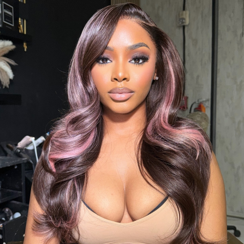 VIYA Full Size™ 13x6 HD Lace Frontal Stylist Hairstyles Thirteen Balayage Highlight All Pre Styled Wig