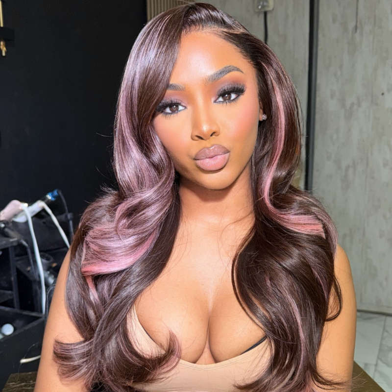 VIYA Full Size™ 13x6 HD Lace Frontal Stylist Hairstyles Thirteen Balayage Highlight All Pre Styled Wig
