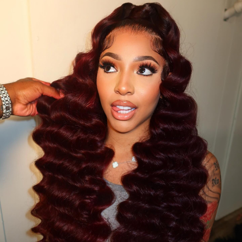 VIYA 99J Full Size™ 13x4 HD Lace Frontal Loose Deep Wave All Pre Styled Human Hair Wig