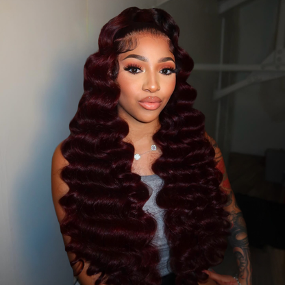 VIYA 99J Full Size™ 13x4 HD Lace Frontal Loose Deep Wave All Pre Styled Human Hair Wig