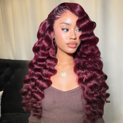 VIYA 99J Full Size™ 13x4 HD Lace Frontal Loose Deep Wave All Pre Styled Human Hair Wig