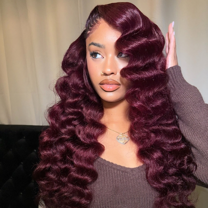 VIYA 99J Full Size™ 13x4 HD Lace Frontal Loose Deep Wave All Pre Styled Human Hair Wig