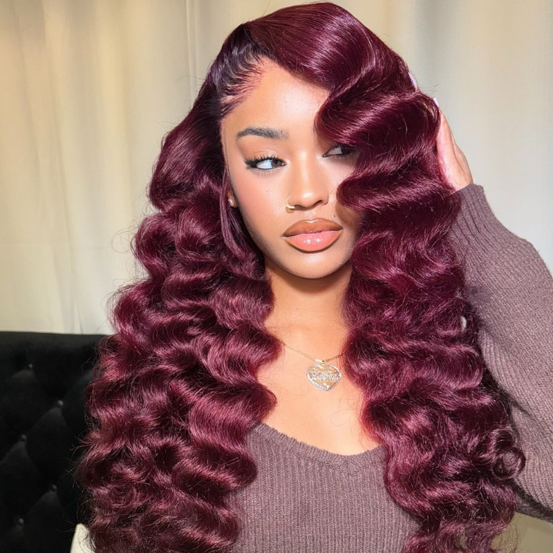 VIYA 99J Full Size™ 13x4 HD Lace Frontal Loose Deep Wave All Pre Styled Human Hair Wig
