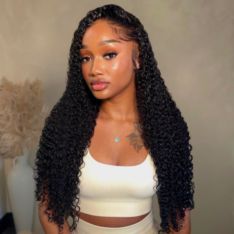 VIYA Full Size™ 13x4 HD Lace Frontal All Pre Styled Curly Natural Black Wig