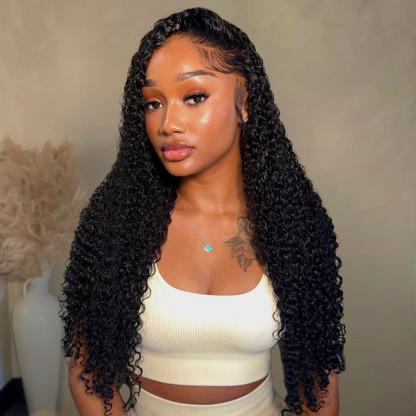 VIYA Full Size™ 13x4 HD Lace Frontal All Pre Styled Curly Natural Black Wig